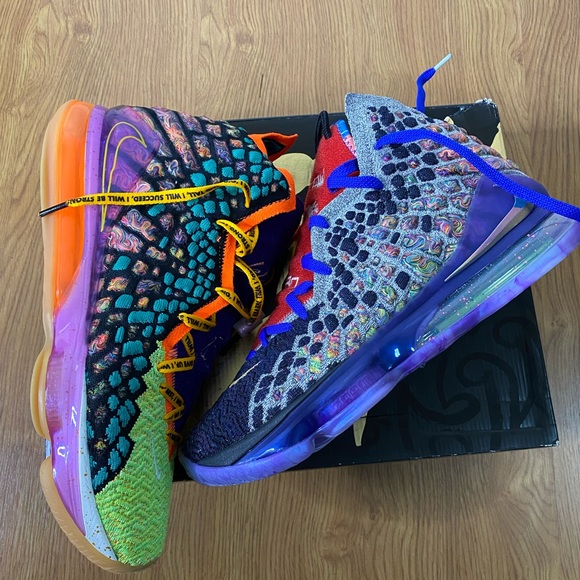 Brand New LeBron James 17 What The Size 14 Multicolored Sneaker Box Included - Picture 14 of 16